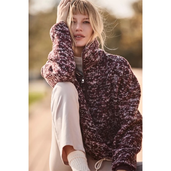 NWT Varley by Anthropologie Bailey Quarter-Zip Pullover